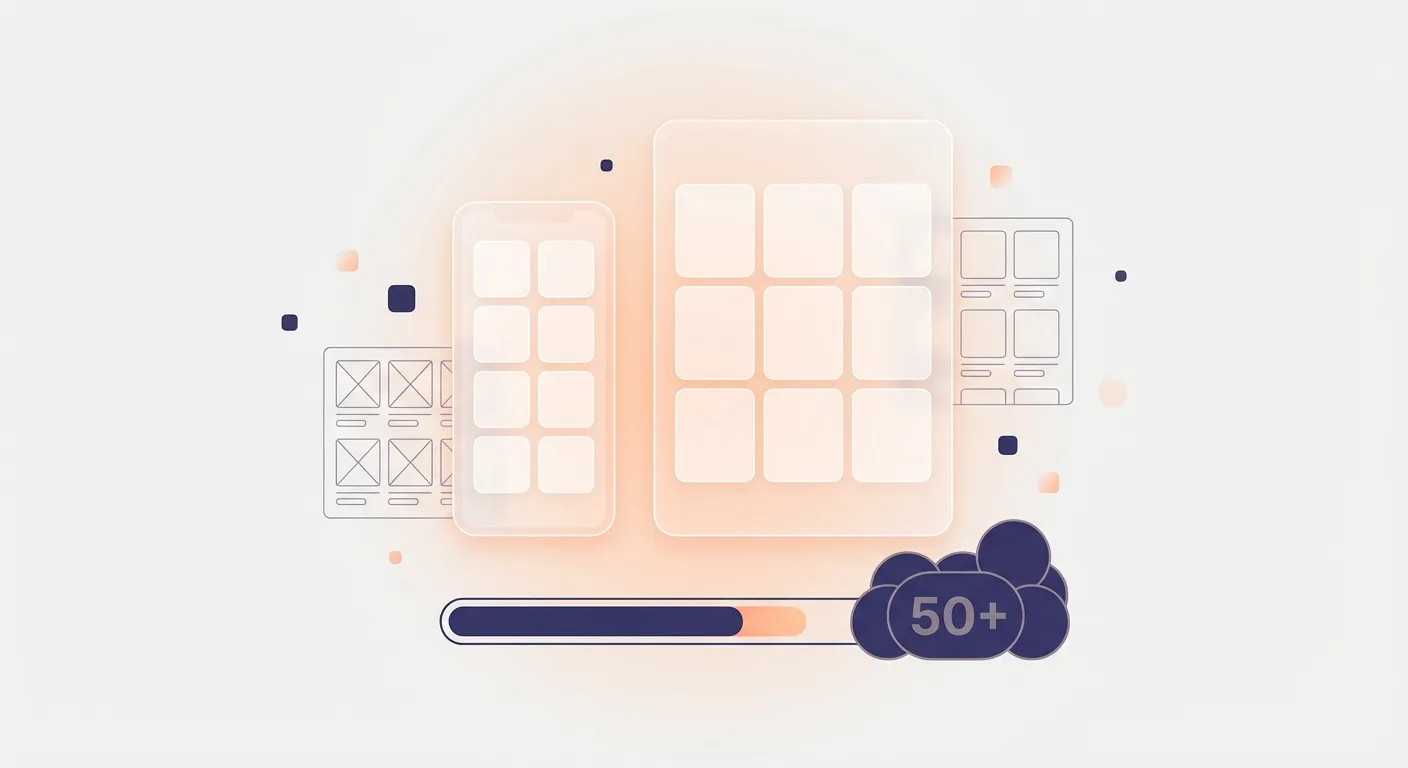 Creator overwhelmed at desk with scattered UGC content ideas, representing weekly creative production challenges